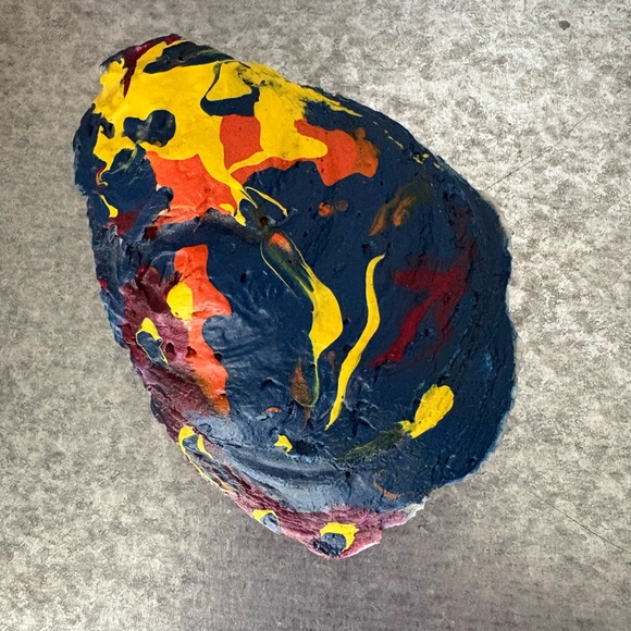 Abstract Handpainted Seashell - Picture 2 of 3